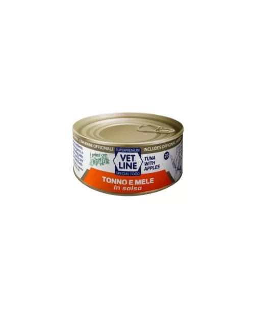 VET LINE NATURALE IN SALSA CON TONNO E MELE GR 85