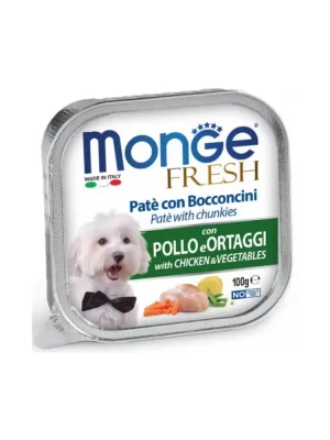 Monge Fresh Pate' Con Pollo e Ortaggi Gr 100