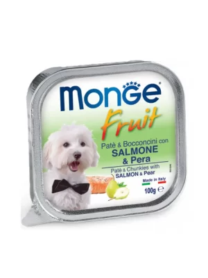 Monge Fresh Fruit Pate' Con Salmone E Pera Gr 100